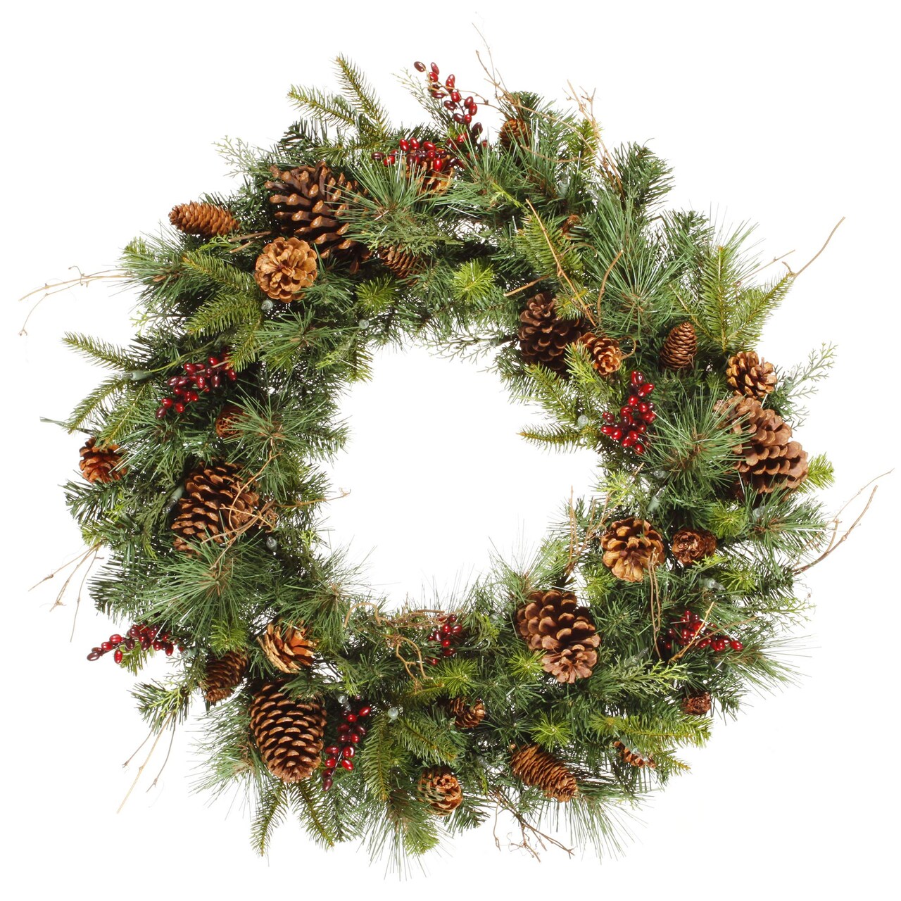 Vickerman 30" Cibola Mix Berry Wreath 195Tips - G118730